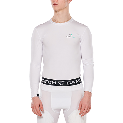 Gamepatch kompresné tričko (dlhý rukáv) White