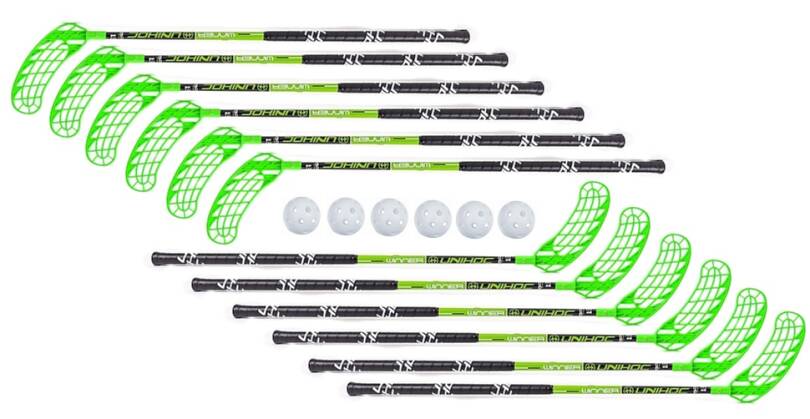 Unihoc Winner 35 JR black/green 12+6loptičiek