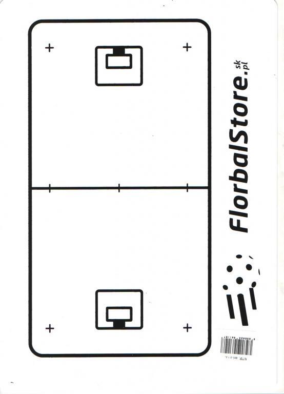 Trénerská tabuľka Florbalstore A4 obojstranná