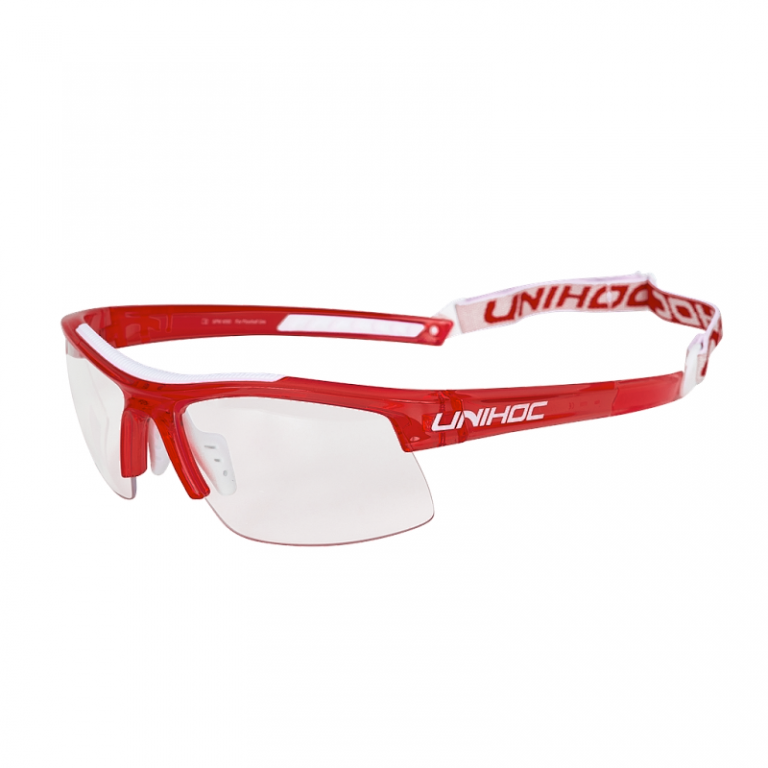 Unihoc okuliare Energy kids crystal red/white