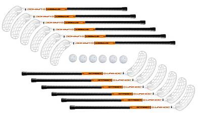 Unihoc STREET 35 white/orange 75 cm 12+6loptičiek