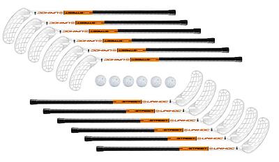 Unihoc STREET 35 white/orange 87 cm 12+6loptičiek